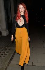 VICTORIA CLAY Leaves Novikov Restaurant in London 04/12/2018