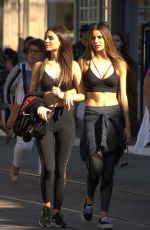 VICTORIA JUSTICE and MADISON REED Out at The Grove in Los Angeles 03/29/2018