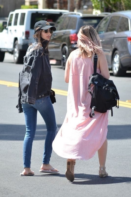 VICTORIA JUSTICE Leaves V Hotel in Palm Springs 04/13/2018