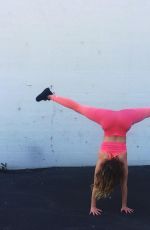 WILLOW SHIELDS in Tights Working Out in Los Angeles 04/10/2018