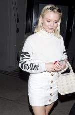 ZARA LARSSON Out for Dinner at Craig