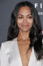 ZOE SALDANA at Avengers: Infinity War Premiere in Los Angeles 04/23/2018