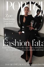 ZOE SALDANA in Porter Edit Magazine, April 2018 Issue