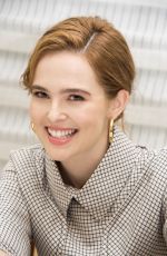 ZOEY DEUTCH at Flower Press Conference in New York 03/21/2018