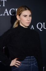 ZOSIA MAMET at A Quiet Place Premiere in New York 04/02/2018
