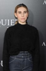 ZOSIA MAMET at A Quiet Place Premiere in New York 04/02/2018