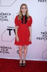ZOSIA MAMET at Sweetbitter Premiere at Tribeca Film Festival 04/26/2018