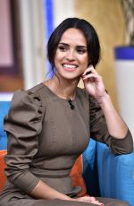 ADRIA ARJONA at Despierta America Show in Miami 05/02/2018