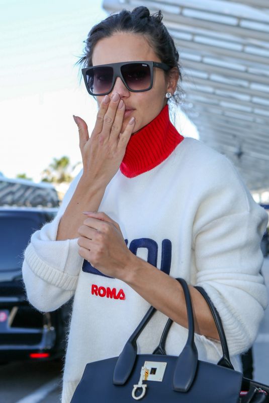 ADRIANA LIMA at Nice Airport 05/18/2018