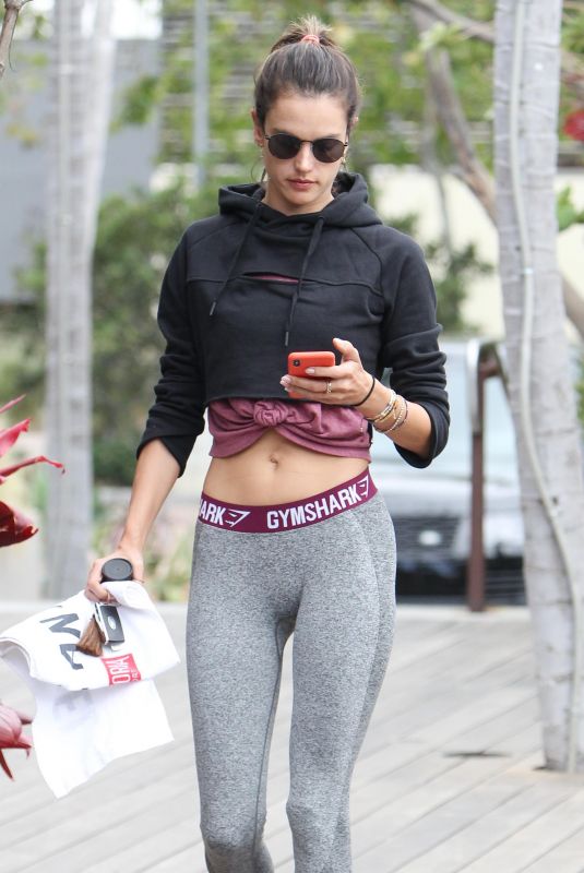 ALESSANDRA AMBROSIO Heading to a Gym in Los Angeles 05/02/2018