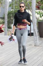 ALESSANDRA AMBROSIO Heading to a Gym in Los Angeles 05/02/2018