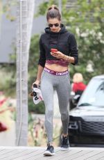 ALESSANDRA AMBROSIO Heading to a Gym in Los Angeles 05/02/2018