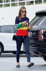 ALESSANDRA AMBROSIO Heading to a Spa in Santa Monica 05/21/2018