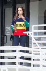 ALESSANDRA AMBROSIO Heading to a Spa in Santa Monica 05/21/2018