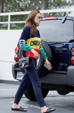 ALESSANDRA AMBROSIO Heading to a Spa in Santa Monica 05/21/2018