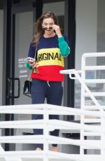 ALESSANDRA AMBROSIO Heading to a Spa in Santa Monica 05/21/2018