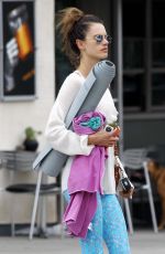 ALESSANDRA AMBROSIO Leaves a Yoga Class in Santa Monica 04/30/2018