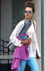 ALESSANDRA AMBROSIO Leaves a Yoga Class in Santa Monica 04/30/2018