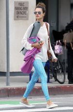 ALESSANDRA AMBROSIO Leaves a Yoga Class in Santa Monica 04/30/2018