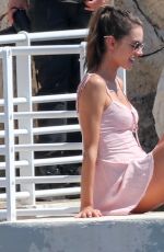 ALESSANDRA AMBROSIO on the Set of a Photoshoot at Eden Roc Hotel in Antibes 05/18/2018