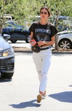 ALESSANDRA AMBROSIO Out for Coffee in Brentwood 05/03/2018