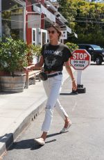 ALESSANDRA AMBROSIO Out for Coffee in Brentwood 05/03/2018