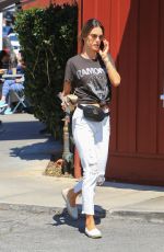 ALESSANDRA AMBROSIO Out for Coffee in Brentwood 05/03/2018