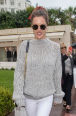 ALESSANDRA AMBROSIO Out in Cannes 05/14/2018