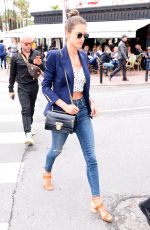 ALESSANDRA AMBROSIO Out on Croisette in Cannes 05/13/2018