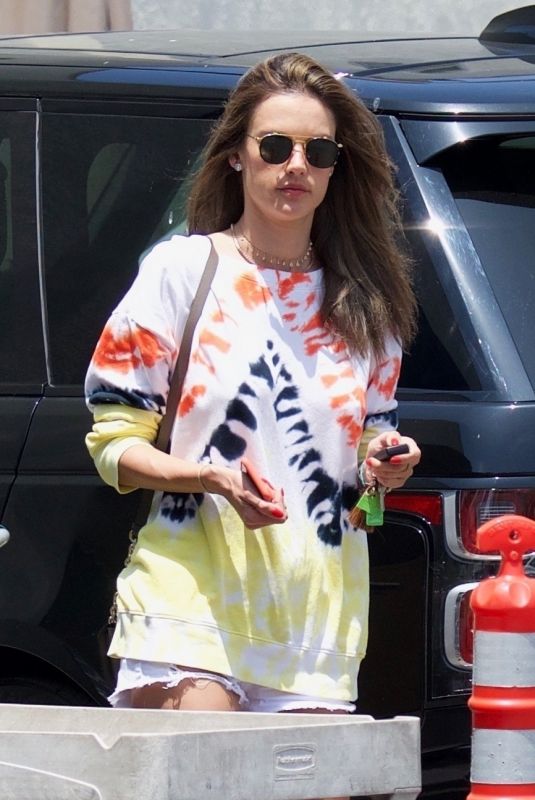 ALESSANDRA AMBROSIO Shopping at Whole Foods in Los Angeles 05/28/2018