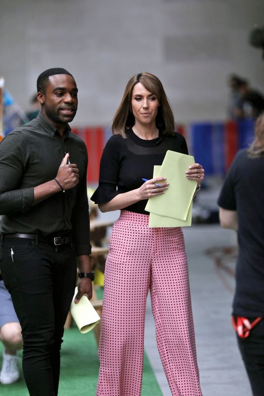 ALEX JONES at The One Show in London 05/09/2018