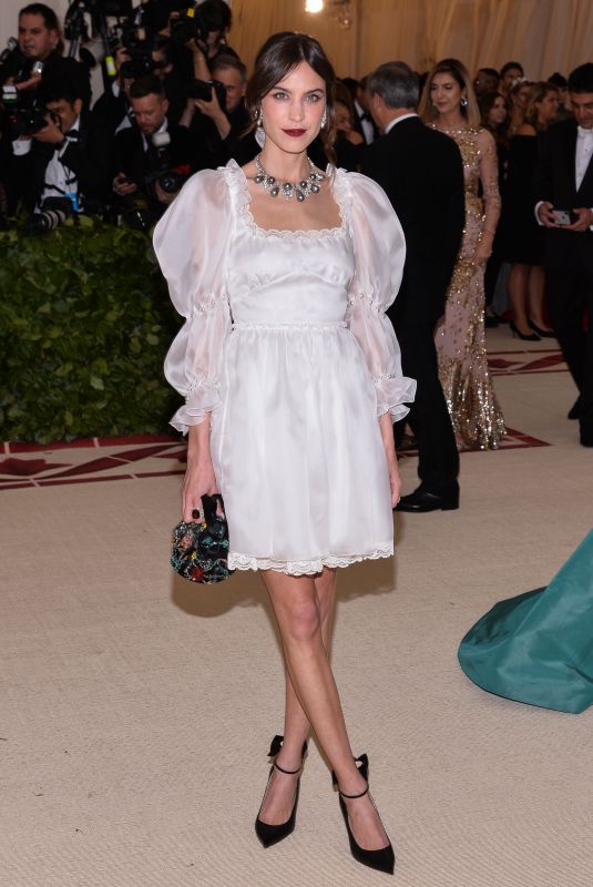 ALEXA CHUNG at MET Gala 2018 in New York 05/07/2018