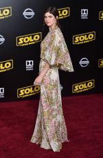 ALEXANDRA DADDARIO at Solo: A Star Wars Story Premiere in Los Angeles 05/10/2018