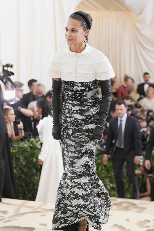 ALICIA VIKANDER at MET Gala 2018 in New York 05/07/2018