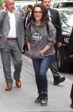 ALYSSA MILANO Arrives at The View in New York 05/18/2018