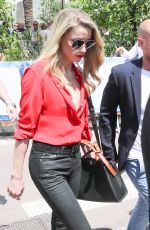 AMBER HEARD at a Film Set in Cannes 05/12/2018