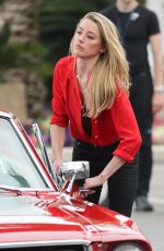 AMBER HEARD at a Film Set in Cannes 05/12/2018