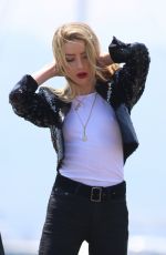 AMBER HEARD at a Film Set in Cannes 05/12/2018