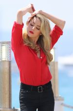AMBER HEARD at a Film Set in Cannes 05/12/2018
