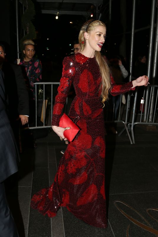 AMBER HEARD at MET Gala After-party in New York 05/07/2018