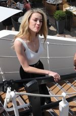 AMBER HEARD Out and About in Cannes 05/10/2018