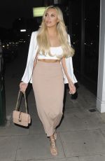 AMBER TURNER at MCK Grill 1st Birthday Party in London 05/04/2018