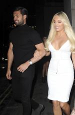 AMBER TURNER Leaves Nobu in London 05/11/2018