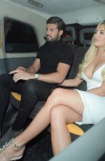 AMBER TURNER Leaves Nobu in London 05/11/2018