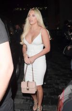 AMBER TURNER Leaves Nobu in London 05/11/2018