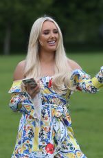 AMBER TURNER on the Set of The Only Way is Essex at Colchester Castle 05/10/2018