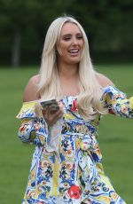 AMBER TURNER on the Set of The Only Way is Essex at Colchester Castle 05/10/2018