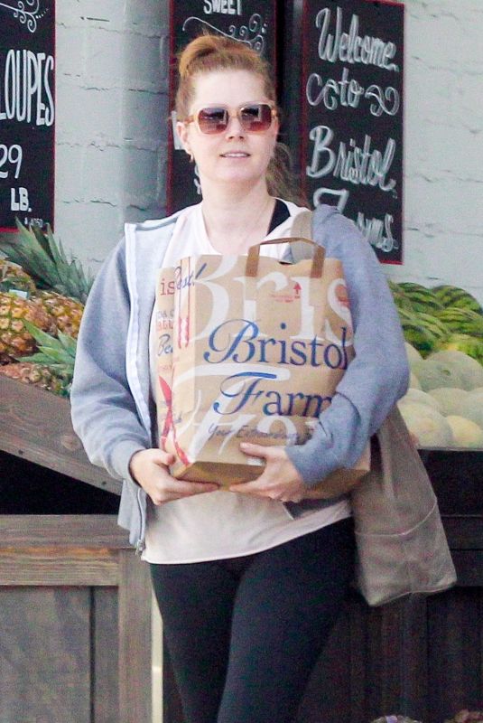 AMY ADAMS Shopping at Bristol Farms in Beverly Hills 05/17/2018