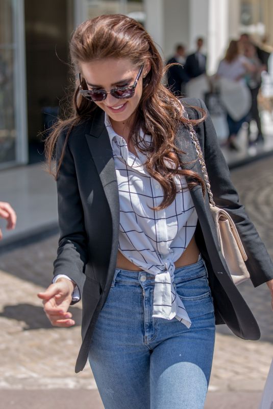 ANNA ANDRES Leaves Hotel Martinez in Cannes 05/16/2018