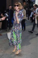 ANNA WINTOUR Arrives at Late Show with Stephen Colbert in New York 05/09/2018